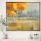 Designart - Autumn Landscape - Farmhouse Canvas in Gold Frame